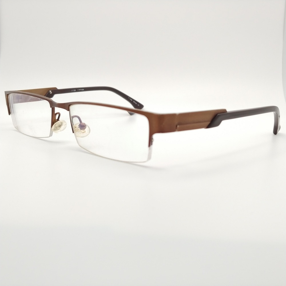 Colours by Alexander Julian Eyeglasses Men 54-17-135 Brown Tabinet Semi-Rimless